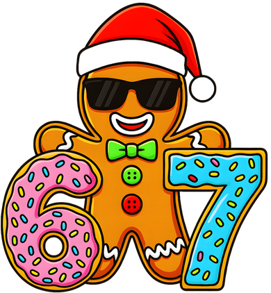 Gingerbread Six Seven 67 Ice Cream Christmas Backpack