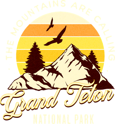 Grand Teton National Park Camping Hiking Family Vacation Kids T-Shirt