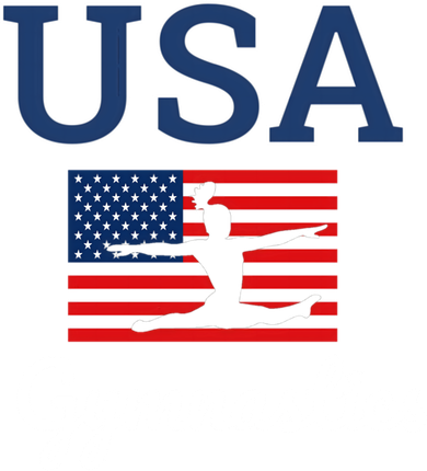 Girl Tumbling Team Gear Gymnast Gymnastics Usa American Flag Cute Gift Sweatshirt