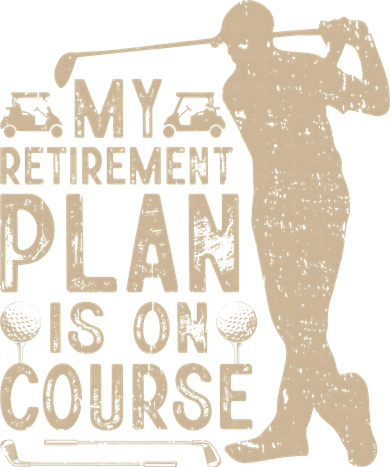 Golf vintage My Retirement Plan Golfing Golf Button