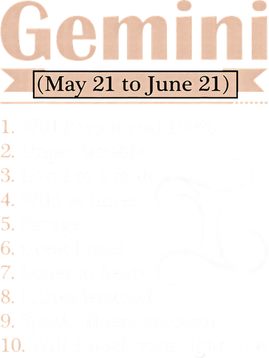 Gemini Zodiac Sign Astrology May June Birthday Women's Tank Top