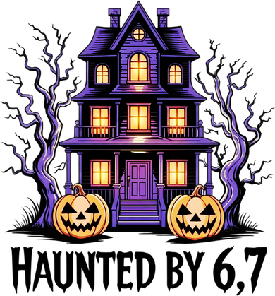 Haunted By 67 Halloween 6-7 Meme Spooky Costume Kids Hoodie