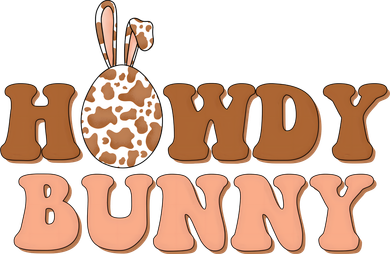 Howdy Bunny Easter Holiday Baby Bodysuit