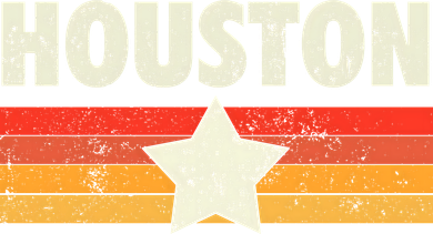 Houston Baseball Retro Vintage Gift Kids Long Sleeve Shirt