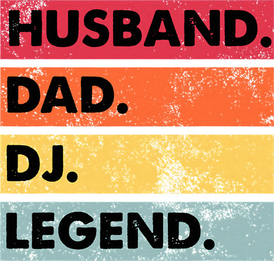 Husband Dad DJ Legend Funny DJ Disc Jockey Music Player 11oz C Handle Ceramic Mug