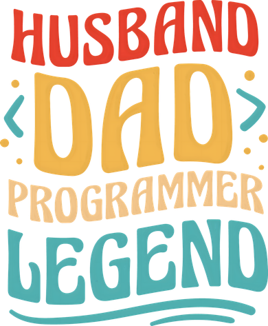 Husband Dad Programmer Legend Doggie Tank