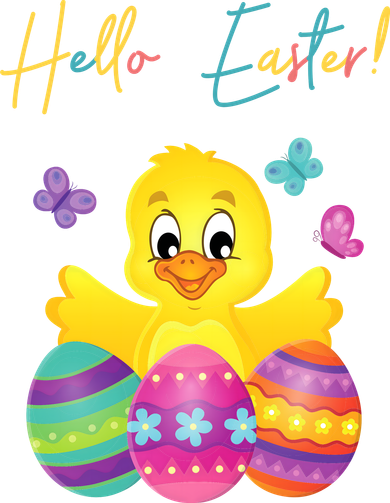 Hello Easter Cute Chick Holiday Mousepad