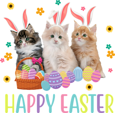 Happy Easter Cute Cat Lover Holiday Baby Bodysuit