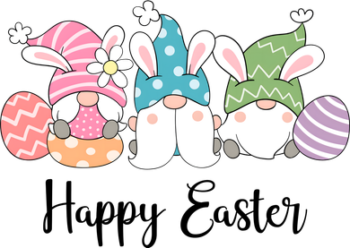 Happy Easter Cute Gnome Holiday Coaster