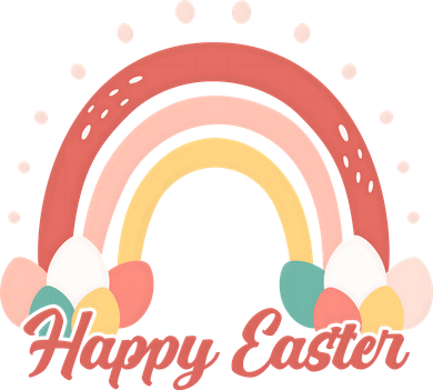 Happy Easter Rainbow Holiday Women's T-Shirt