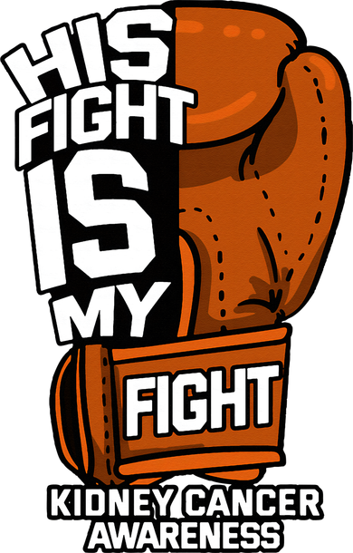 His Fight Is My Fight Kidney Cancer Awareness RCC TCC Gift Kids Hoodie