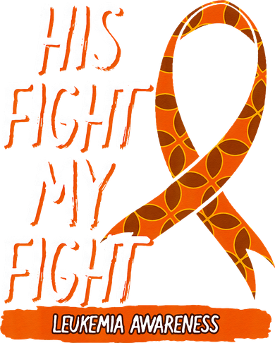 His Fight My Fight Leukemia Awareness Orange Ribbon Gift Women's Long Sleeve Shirt