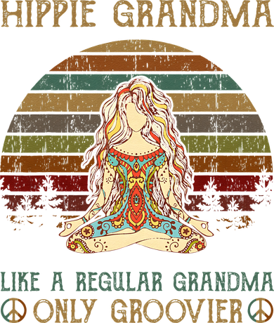 Hippie Grandma Like A Regular Grandma Vintage Coffee Mug