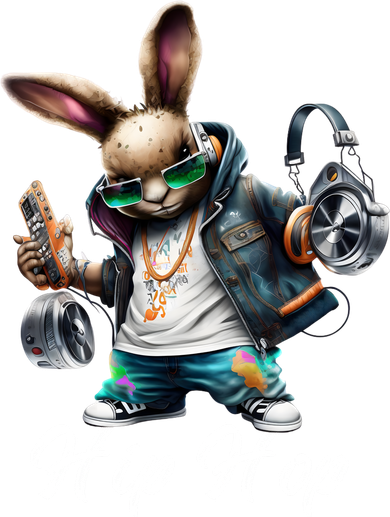Hip Hop Easter Bunny Easter Rabbit Visor