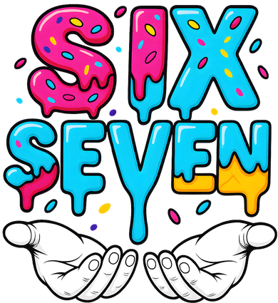 Hand Hold Six Seven Ice Cream Drip 6-7 Button