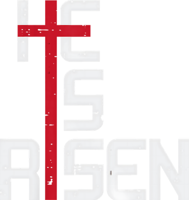 He Is Risen Cross Jesus Easter Christian Religious Men Teens Women's Long Sleeve Shirt