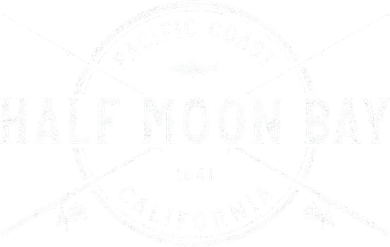 Half Moon Bay CA Vintage Crossed Fishing Rods Women's Long Sleeve Shirt