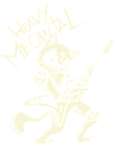 Heavy Metal Cats Gift Clothing Guitar Playing Cat Gothic Women's Long Sleeve Shirt