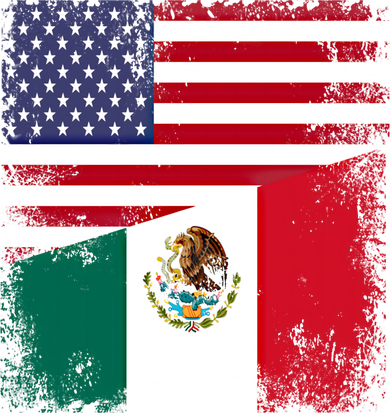 Half Mexican Flag Vintage Mexico Usa Gift Kids Hoodie