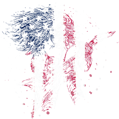 Heavy Metal Guitar Player Gifts American Flag Ornament