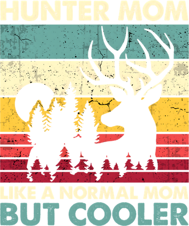 Hunter Mom Like Normal Mom But Cooler Retro Funny Hunting Gift Santa Hat