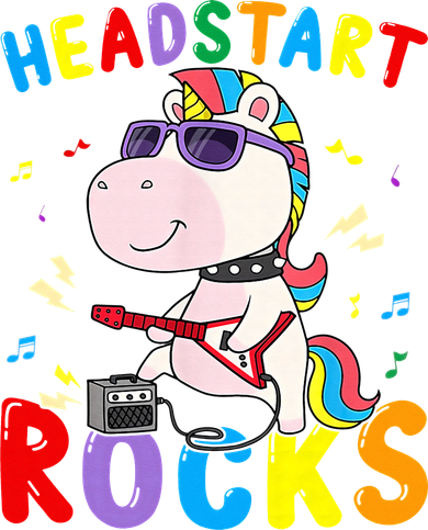 Headstart Rocks Unicorn Back To School Kids Hoodie