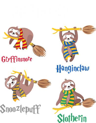 Harry Slothwarts Funny Birthday Gift Sloth Hoodie