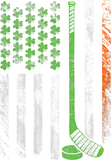 Hockey St Patricks Day American Flag Vintage Shamrock Cool Gift Toddler T-Shirt