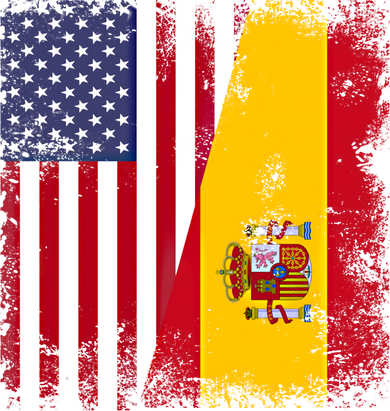Half Spaniard Spanish Flag Vintage Spain Usa Gift Golf Towel