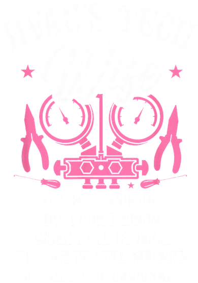 HVAC Technician Tech Wife Vintage Hvac Techs Wife Yes Hes Women's Dry Zone Grid Polo