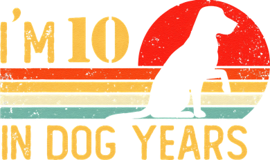 I'm 10 In Dog Years 70th Birthday Vintage Funny 70 Year Old Toddler T-Shirt