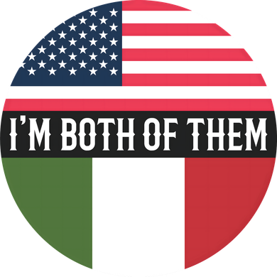 I Am Both Of Them American And Italian Flags Pajama Set