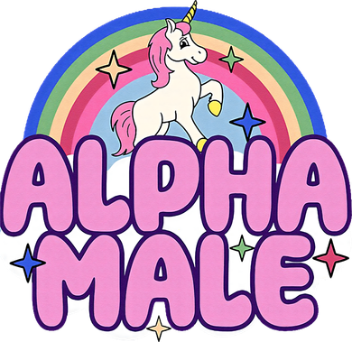 Ironic Alpha Male Unicorn Rainbow Funny Tote Bag
