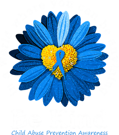 In April We Wear Blue Child Abuse Prevention Awareness Backpack