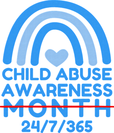 In April We Wear Blue Cool Child Abuse Prevention Awareness (2) Toddler Sweatshirt