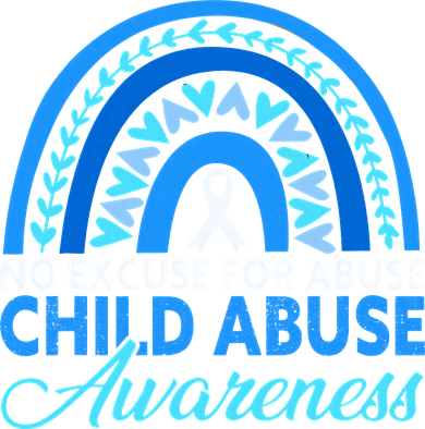 In April We Wear Blue Cool Child Abuse Prevention Awareness Kids Sweatshirt