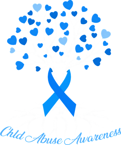 In April We Wear Blue Pinwheel Child Abuse Prevention Month Hoodie