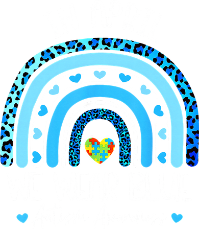 In April We Wear Blues Autism Awareness Month Coaster