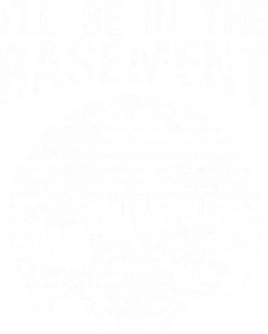 I'll Be In The Basement Drum Set Drumming Drummer 11oz C Handle Ceramic Mug