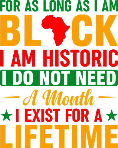 I'm Black I'm Historic I Exist Lifetime Black History Month Visor