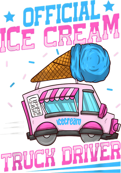 Ice Cream Cone Design For An Ice Cream Truck Driver Toddler T-Shirt