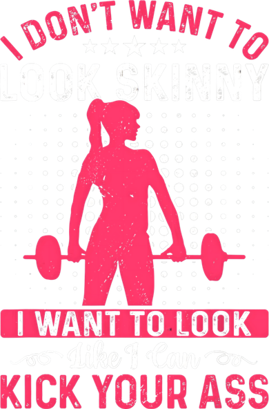 I Don't Want To Look Skinny Funny Workout Kick Your Gym Ass 11oz C Handle Ceramic Mug
