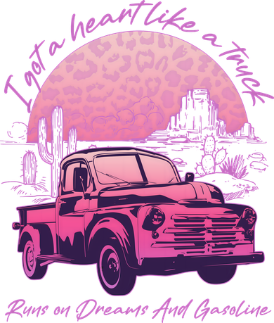 I Got A Heart Like A Truck Runs On Dreams And Gasoline Toddler T-Shirt