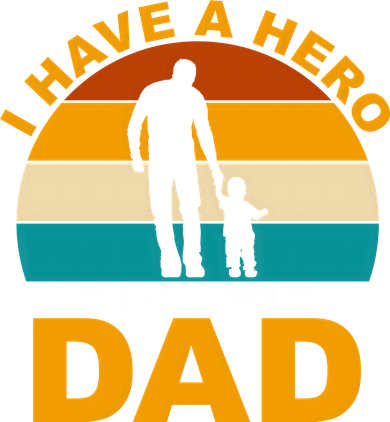 I Have A Hero I Call Him Dad Retro Sunset Women's Sweatshirt