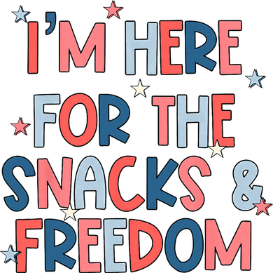 I'm Here For The Snacks And Freedom 4th of July Tank Top