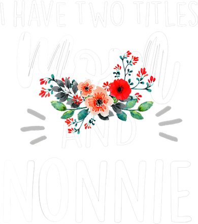 I have two titles Mom and Nonnie I rock them both Floral Coaster