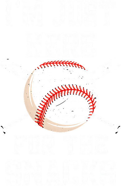 I'm Just Here For The Snacks Vintage Baseball Long Sleeve Shirt