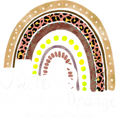 In June We Wear Orange End Gun Violence Awareness Rainbow Toddler T-Shirt