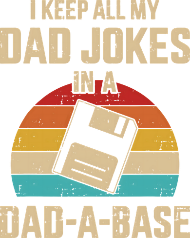 I Keep All My Dad Jokes In A DadABase Vintage Fathers Day Women's Sweatshirt