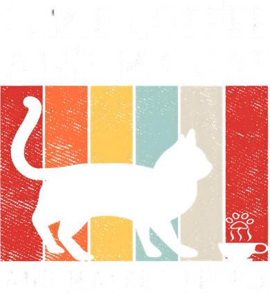 I Like Coffee And My Cat And Maybe 3 People Vintage Women's Long Sleeve Shirt